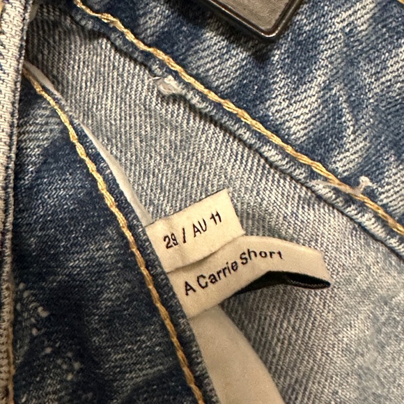 REVOLVE Abrand A Carrie Shorts in Georgia Blue - Picture 6 of 6